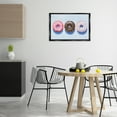 thumbnail image 3 of Stupell Industries Three Doughnuts Trio Food & Beverage Painting Black Floater Framed Canvas Art Print Wall Art, 31 x 21, 3 of 10