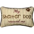 thumbnail image 1 of Manual Woodworkers My Shelter Dog Rescued Me Throw Pillow and Gift Bag, 1 of 1