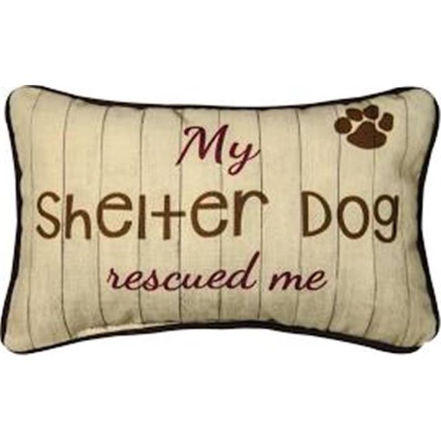 Manual Woodworkers My Shelter Dog Rescued Me Throw Pillow and Gift Bag