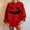 Red, variant on YVNAURA Cute Halloween Pumpkin Ghost Bat Print Sweatshirt for Women Crewneck Long Sleeve Pullover Oversized Loose Fit Casual Fall Spooky Season Top 1 Pack, Orange,L
