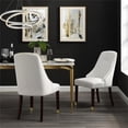 thumbnail image 2 of Posh Living Zoe Faux Leather Dining Chair with Nailhead White/Gold (Set of 2), 2 of 8