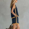 thumbnail image 6 of Linen Cotton Two Piece Short Set For Women Pocket Coffee Run Casual Summer Comfortable Pull On Easy Care Boho Lounge Outdoor Streetwear Lightweight, 6 of 6