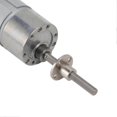 thumbnail image 2 of DC Geared Motor Aluminum Alloy Shell Brass Coil CW CCW Gear Motor with Flange DC12V M6 320RPM, 2 of 4