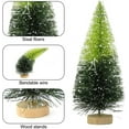 thumbnail image 3 of 40PCS Mini Christmas Trees, 5 Sizes Artificial Sisal Trees Bottle Brush Xmas Trees with Wooden Base for Xmas Winter Home Table Decoration, 3 of 6
