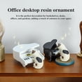 thumbnail image 2 of OIUR Piano And Cat Figurine Resin Piano Player Cat Ornament Tabletop Cartoon Cat Sculpture for Home Office Desk Bookshelf Decoration, 2 of 7