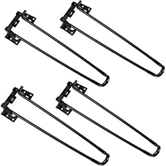 4Pcs Length 28'' Folding Hairpin Table Legs Solid Iron Coffee Table Legs