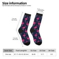 thumbnail image 2 of Disketp Cute Flamingo Unisex Crew Socks Lightweight Breathable Ventilation Ankle Socks, Mid-calf socks for Daily, 2 of 6