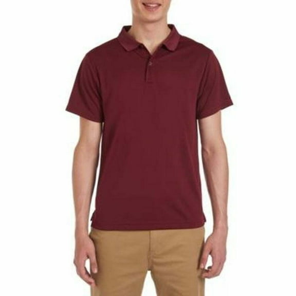 *Nautica Short Sleeve Uniform Performance Polo- Burgundy L