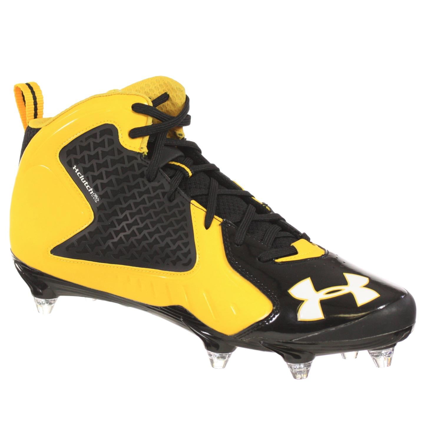 football cleats black and yellow