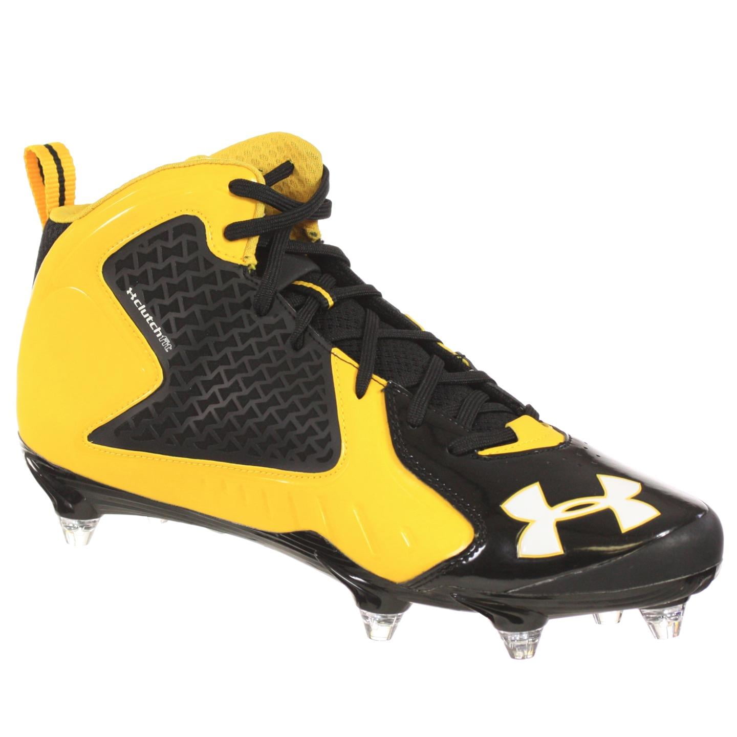 football cleats gold black