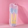 thumbnail image 2 of Coofit Kids Spoon Fork Set: Bendable Toddler Self Feeding Utensil Children Tableware, 2 of 10