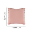 thumbnail image 3 of Sofa Pillow - Thickened Washed Linen Cushion with Tassel for Living Room or Bedroom, 3 of 6