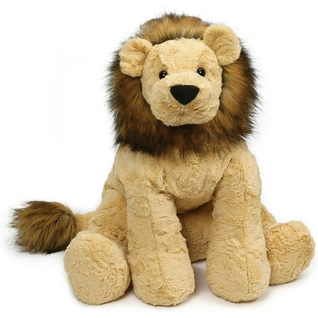 GUND 4059976 Cozys Collection Lion Jumbo Stuffed Animal Plush, 20", Tan