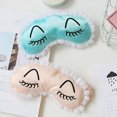 thumbnail image 4 of Sleep Mask Cute Soft Plush Breathable Eye Mask Eye Sleeping Cover for Travel, 4 of 8