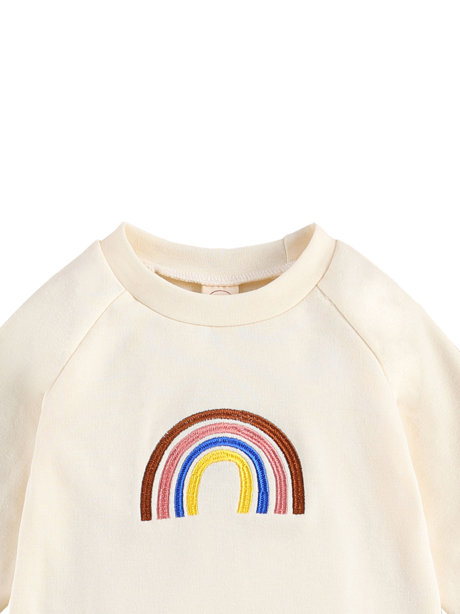 Dewadbow Newborn Baby Boys Girls Rainbow Print Romper Toddler Outfits - image 3 of 6