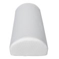 thumbnail image 2 of Half Moon Memory Foam Pillow, 20.5"*8"*4.5" Sleep Restoration Bolster Pillow for Under Knees, Side, Back, Stomach Sleepers, White Memory Foam Support Pillow for Back Pain Relief WRWQ111, 2 of 5