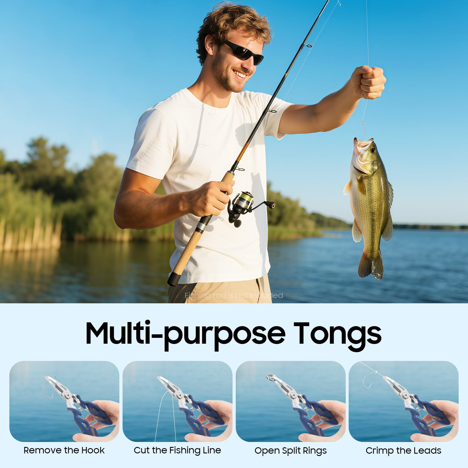 ToppiJoy Fishing Lures, 263 Pcs Tackle Box with Tackle Included, Crankbaits, Spoon, Hooks, Weights & Other Accessories, Fishing Bait Lure Gear Kit