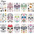 thumbnail image 1 of Tattoo Sticker Waterproof Fake Tattoo Face Tattoo Temporary Tattoo for Halloween, 1 of 10