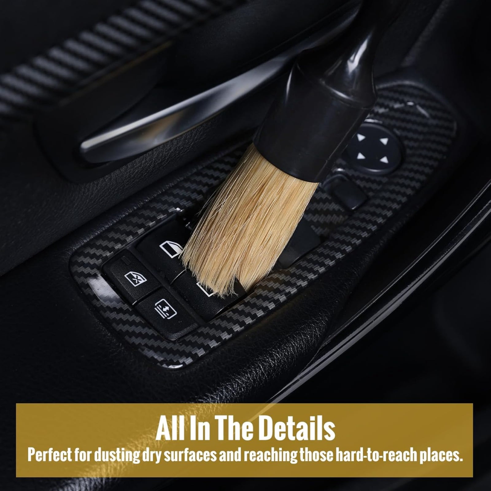 Car Detailing Kit with 6PCS Brush Set, Cleaning Gel, 12 Pack Microfiber Cloths – Auto Interior & Exterior Cleaning Bundle