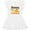 AA-White, variant on Inktastic Thanksgiving Sassy Lil Pumpkin with Fall Leaves Girls Toddler Dress