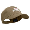 thumbnail image 5 of Pure Nurse Sign Embroidered Low Profile Dyed Cotton Twill Cap - Khaki OSFM, 5 of 5
