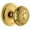 Lifetime Brass, variant on Grandeur 810566 Circulaire Solid Brass Rose Dummy Door Knob Set - Nickel