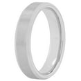 thumbnail image 3 of Mens Silver-Tone Tungsten 5MM Plain Beveled Comfort Fit Wedding Band - Mens Ring, 3 of 5
