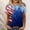 Blue, variant on qipepei American Flag Shirt for Women 4th of July T-Shirt Patriotic T-Shirts Women's Summer Casual Crewneck Short Sleeve T-Shirts Flag Print Fit Basic Tops Tees Blouses