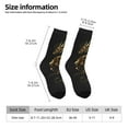thumbnail image 2 of Fuzoiu Golden Dragon Tattoo Art Print Athletic Crew Socks for Men & Women,Casual Crew Socks,Above Ankle Crew Socks for Business, Casual, 2 of 6