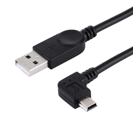 AMZER 28cm 90 Degree Angle Left Mini USB to USB Data / Charging Cable - Black price history on PriceWatchPro