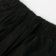 thumbnail image 5 of Men's Casual Shorts Sec Shorts Beach Wedding Men with Pockets Flashy Tie 4 8 Active Fuzzy Compression Cool for Men's Summer Fashion Thin Five Quarter Pants Solid Color Black 3XL, 5 of 6