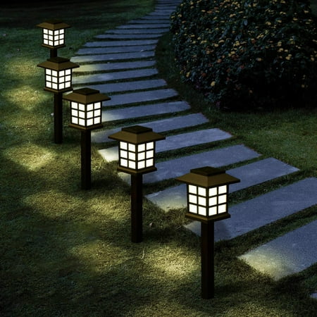 

4Pack Led Solar Pathway Lights Waterproof Outdoor Solar Lamp