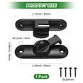thumbnail image 3 of Uxcell 1-Pack Flip Latch Gate Latch, Cerradura deslizante de puerta de granero de 3 pulgadas, cerraduras deslizantes de 90/180 grados [Negro], 3 of 7