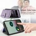 thumbnail image 6 of for Google Pixel 6a Wallet Case, Crossbody Phone Purse with Card Holder for Women, Zipper PU Leather Carrying Cover Gift with Shoulder Strap Kickstand Anti-drop for Google Pixel 6a - Purple, 6 of 10