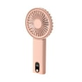thumbnail image 2 of Ventilador portátil de mano, recargable, 2000 mAh, ajustable, 4 velocidades, viento, pantalla, electricidad, USB, recargable, plegable, con banco de energía., 2 of 7