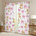 thumbnail image 2 of Erosebridal Cartoon Corgi Curtains for Living Room,Kawaii Bow Blackout Curtains Set of 2 (38x45),Love Heart Curtains and Drapes (38x45),Kids Bedroom Decor, 2 of 6