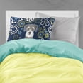 thumbnail image 2 of Carolines Treasures BB5057PILLOWCASE Blue Flowers Schnauzer Fabric Standard Pillowcase Standard multicolor, 2 of 2