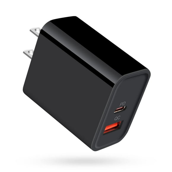 USB C Charger Block, 20W Dual Port PD Wall Charger for iPhone 14/13/12/11/Pro/Max/Mini, USB-C Power Wall Plug Adapter Fast Charging for Samsung Galaxy S22 Ultra S21 S20 FE, Pixel 7/6 Pro/6a/5/4A/3XL