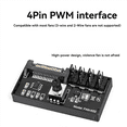 thumbnail image 2 of 2X PWM Fan Speed Controller High Power DC Power 4Pin Fan Governor NAS Server Fan Speed Control 4-Way PWM, 2 of 6