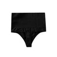thumbnail image 2 of INSPIRE CHIC Women's Tummy Control Thong Panties Shapewear Slimmer High Waist Non-Marking Solid Briefs, 2 of 5