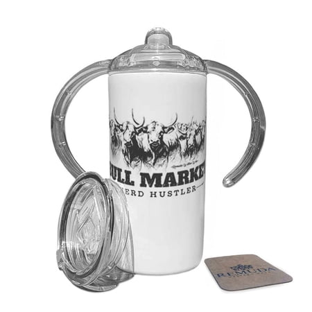 Bull Market Herd Hustler - Infant & Toddler Western Sippy Cup w/ Transition Lid