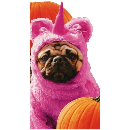 Avanti Press Pug In Unicorn Costume Funny Dog Halloween Card