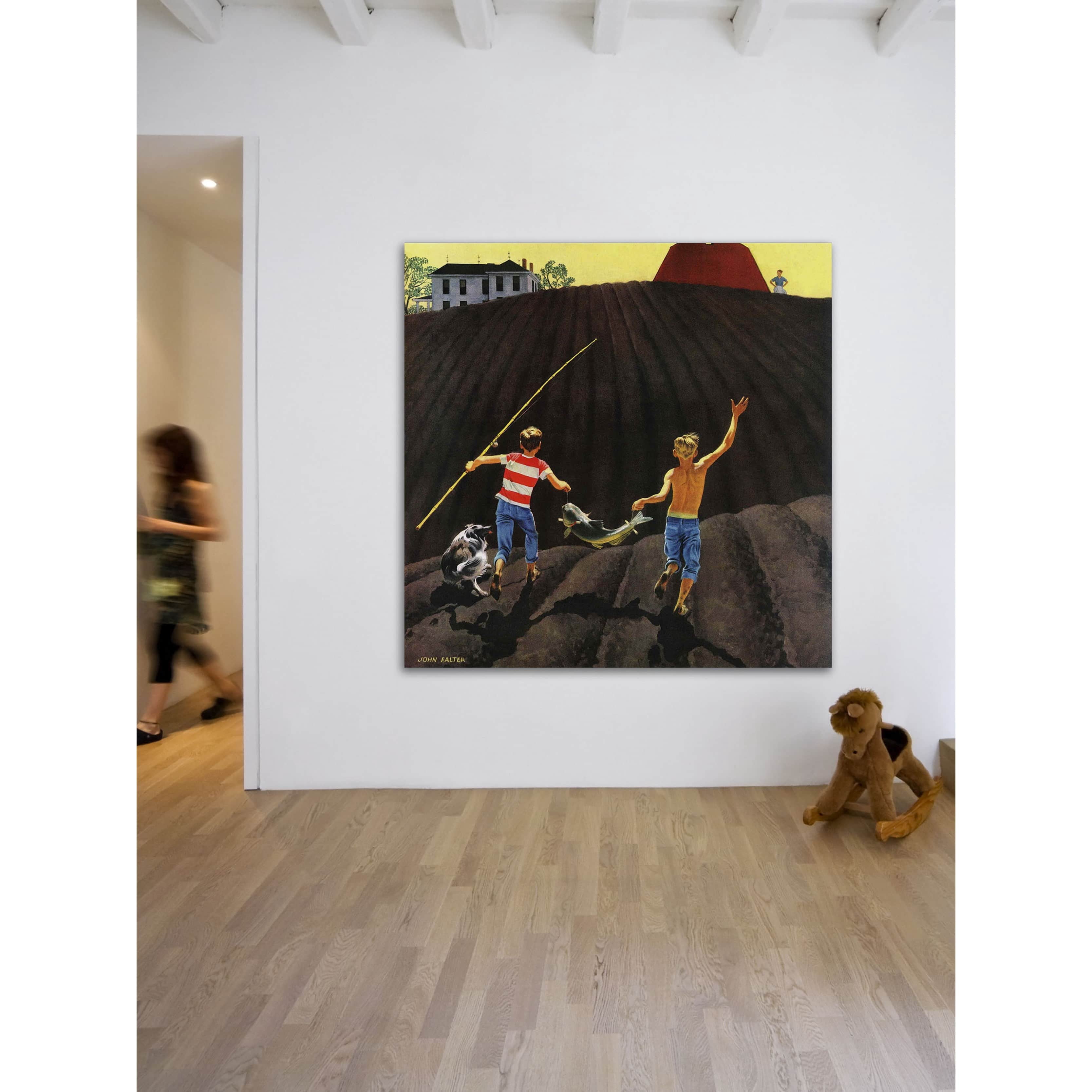 Marmont Hill Catfish by John Falter Painting Print on Canvas