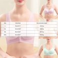 thumbnail image 4 of NIEWTR Bras for Seniors New Front Closure Bras for Older Women, Bra for Women Front Closure No Underwire Bra(Purple,3XL), 4 of 8