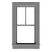 HO 2/1 Dbl Hung Window w/Glazing & Shades 24â€w x 48â€h (12)