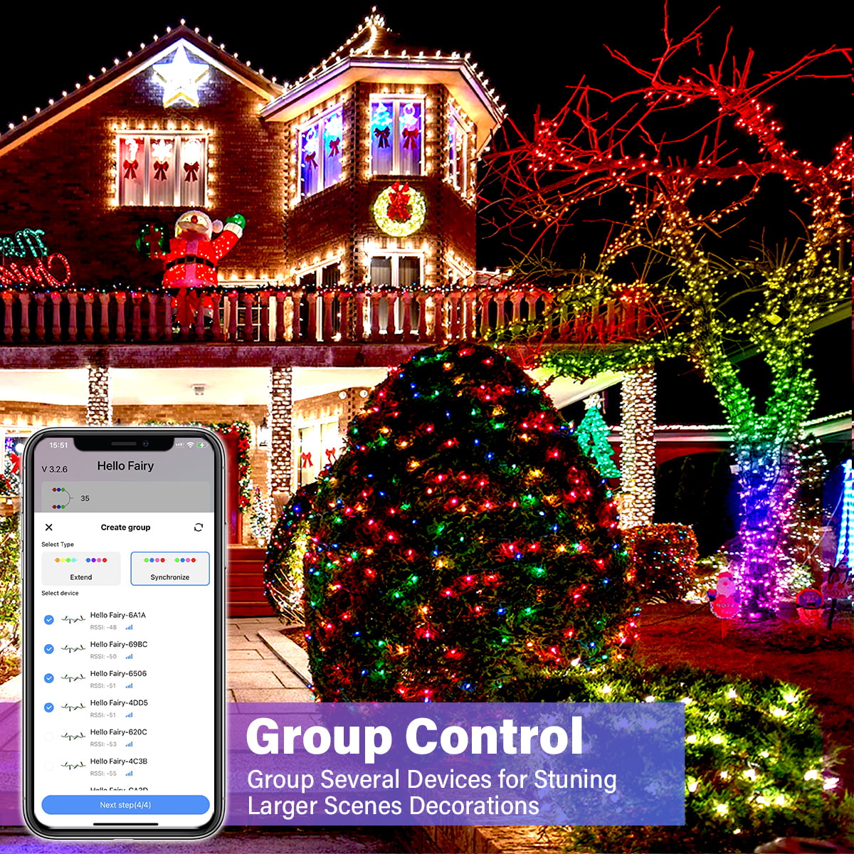Avatar Controls 50 Ft Smart RGB String Lights with 100 LEDs photo 7