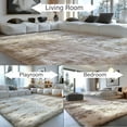thumbnail image 4 of Pentantan 8’ x 10’ Shag Area Rugs, Soft Fluffy Indoor Carpet for Living Room Bedroom Decor, Tie-dyed Camel, 4 of 8