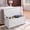 White, variant on Storage Bench, Retro, White Chest with 2 Hinges, Entryway Organizer with 300 lb Capacity, Toy Box for Bedroom Living Room, Rustic Brown