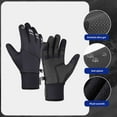 thumbnail image 3 of Umfun Winter Gloves for Women Solid Cold Weather Thermal Warm Touchscreen Snowmobile Gloves for Running Driving Hiking Red Free Size, 3 of 5