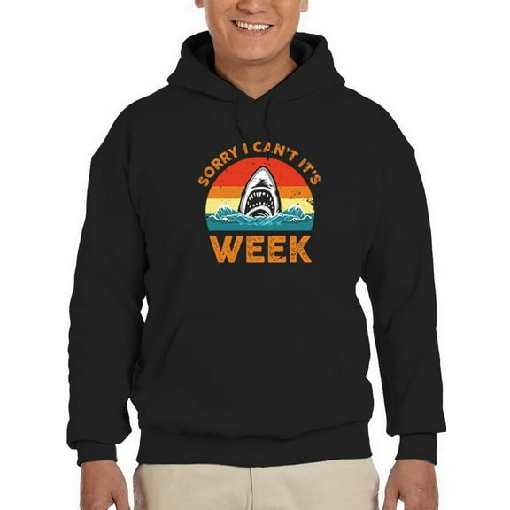 It's Shark Week! Hoodie Men -GoatDeals Designs, Male Small